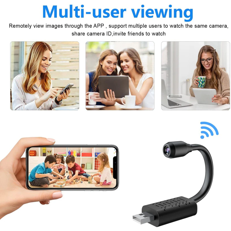 Mini Discreet WiFi Security Camera – Night Vision HD 1080P