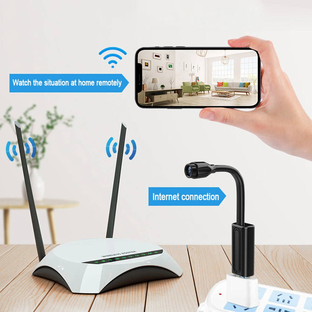 Mini Discreet WiFi Security Camera – Night Vision HD 1080P