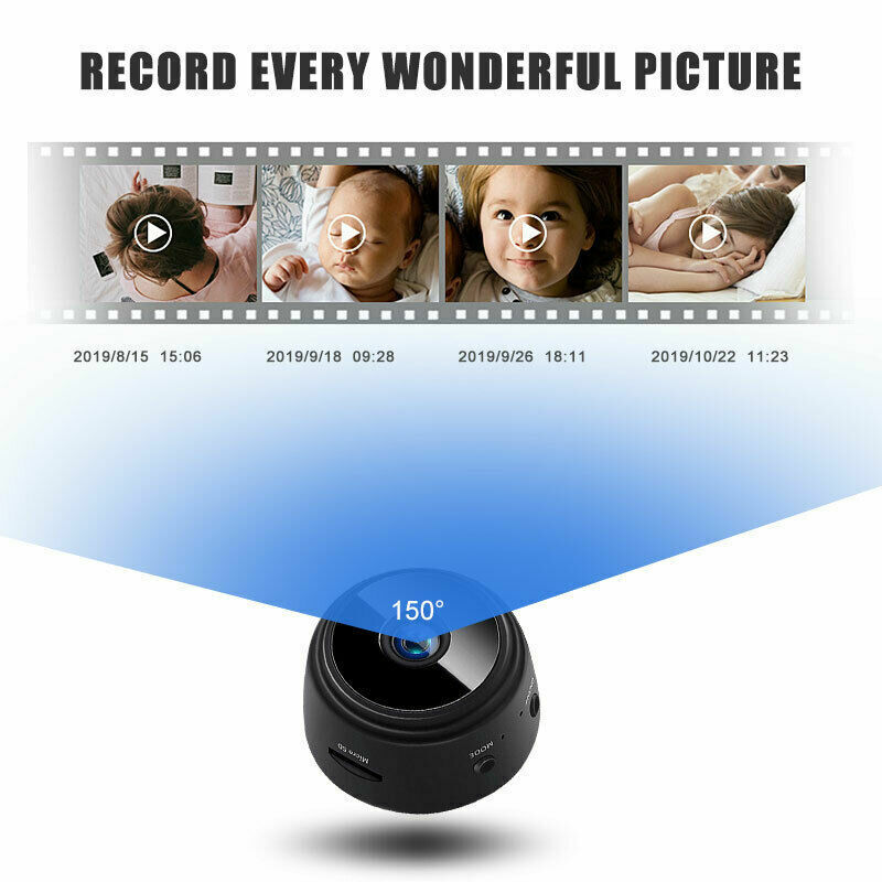 Mini Compact WiFi Home Security Camera – Night Vision HD USB 1080P