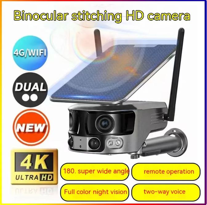 Solar Security Camera with 4G/WiFi Remote Monitoring