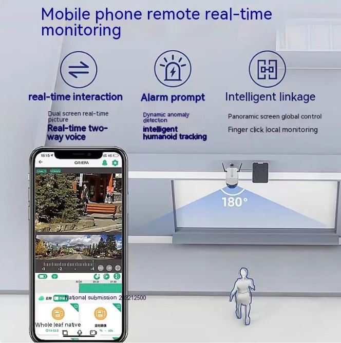 Solar Security Camera with 4G/WiFi Remote Monitoring