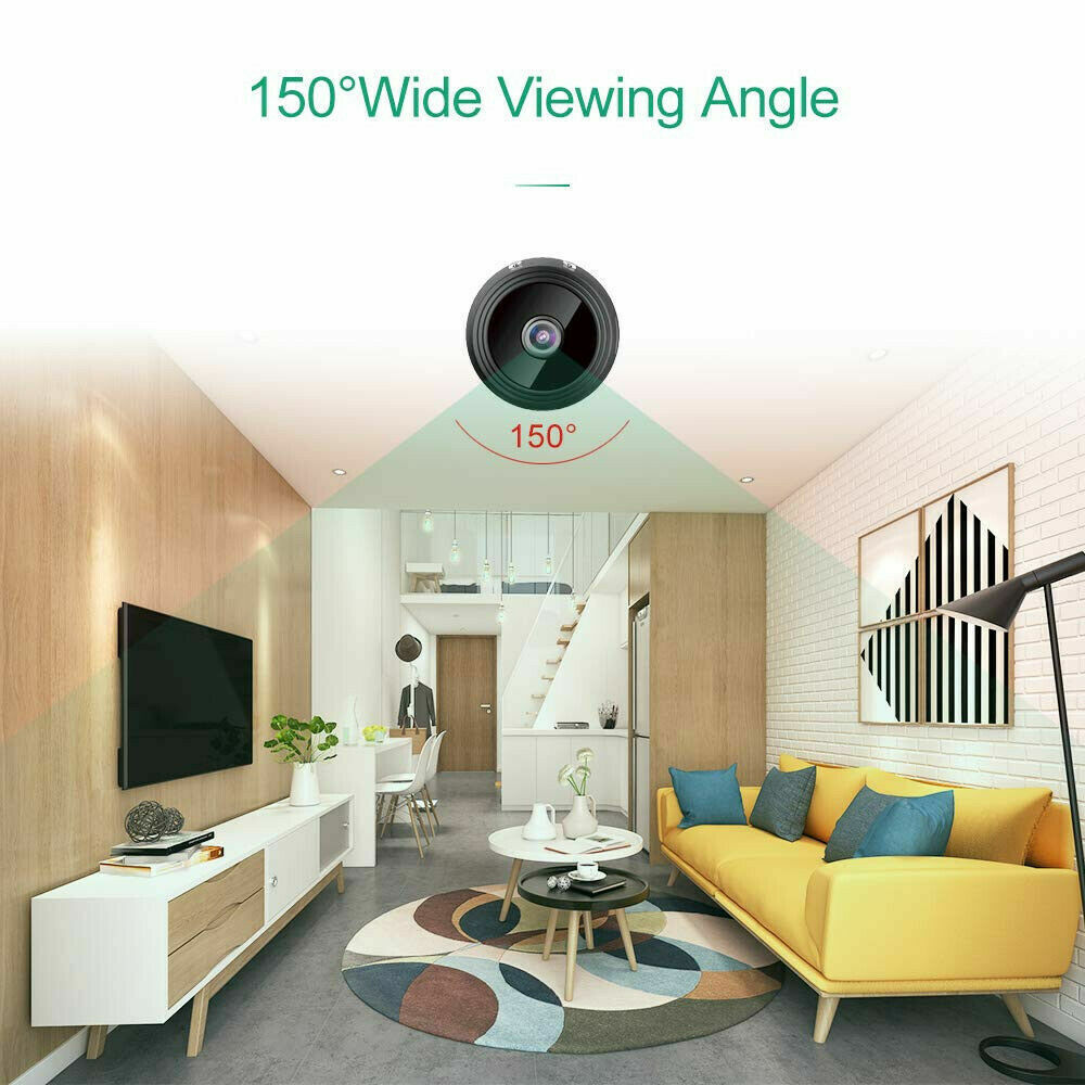 Mini Compact WiFi Home Security Camera – Night Vision HD USB 1080P